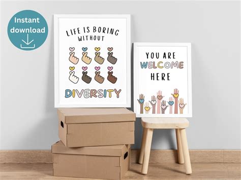 12 Inclusion Posters Inclusive Classroom Decor Poster Safe Space Sign Diversity And Equality