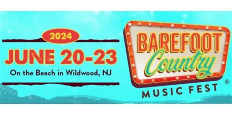 Barefoot Country Music Fest In Wildwood Announces 2024 Set Times