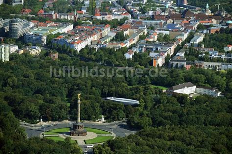 Luftaufnahme Berlin Kreisverkehr Stra Enverlauf An Der Siegess Ule