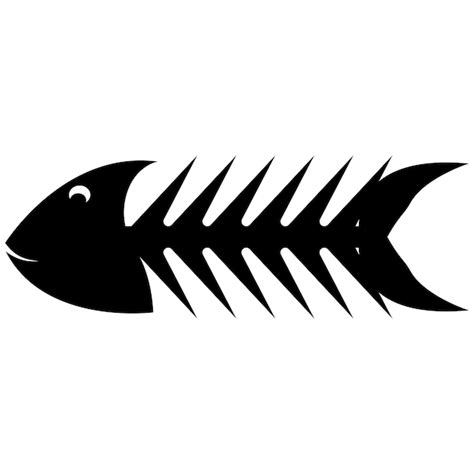 Modelo de design de ilustração vetorial de logotipo espinha de peixe