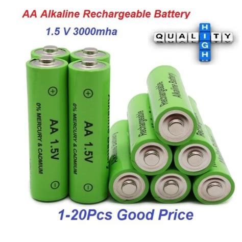 New Alkaline Aa Rechargeable Battery Mah V For Light Remote