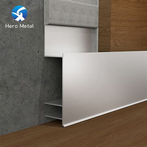 China Foshan Aluminum Skirting Board Cover Wall Corner Aluminum