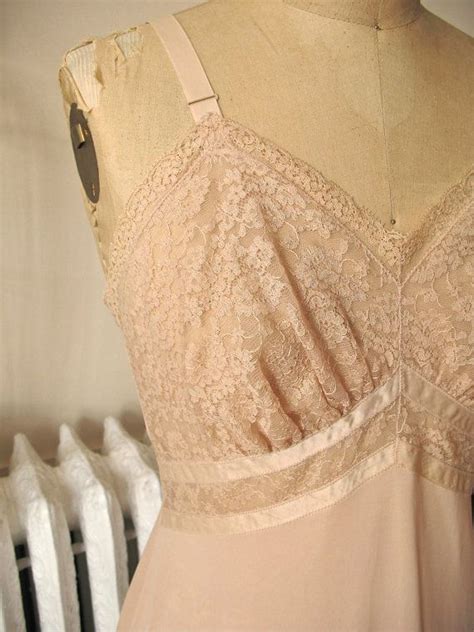 Frida Vintage S Seamprufe Nude Beige Full Nylon Slip Etsy