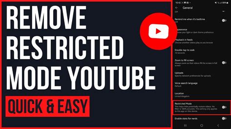 How To Remove Restricted Mode On Youtube Youtube