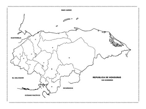 Mapas De Honduras Con Nombres Y Sin Nombres Hot Sex Picture