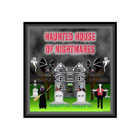 Haunted House Posters Etsy