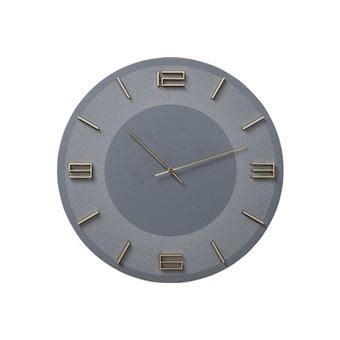 Horloge murale leonardo grise et dorée kare design Achat prix fnac