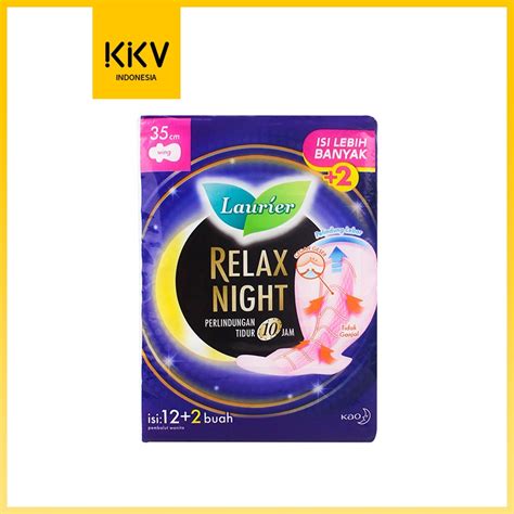 Jual Kkv Laurier Relax Night Wing Pembalut Softex Wanita Malam Ukuran