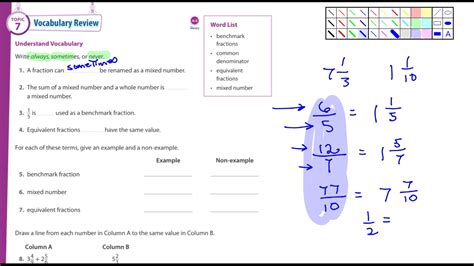 Th Grade Envision Math Reteaching Practice Workbook Common