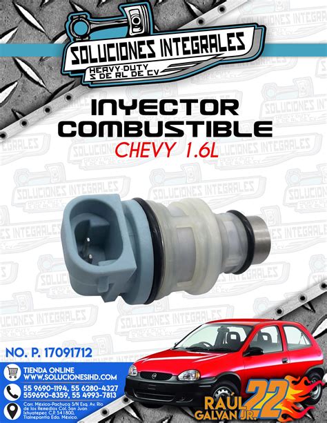 INYECTOR COMBUSTIBLE CHEVY 1 6L Soluciones IHD