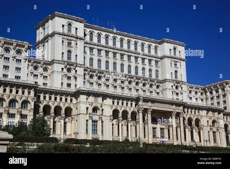 The Palace Of The Parliament Palatul Parlamentului In Bucharest Stock