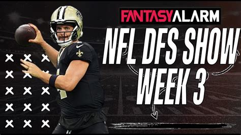 Nfl Dfs Week Draftkings Top Picks Example Lineups Youtube