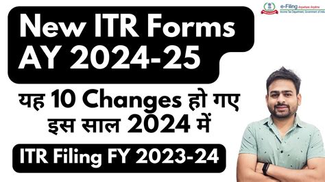 New Itr Forms For Ay Issued Income Tax Filing Itr