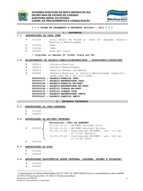 Preenchível Disponível arq sefaz ms gov Roteiro de Contabiliza o da