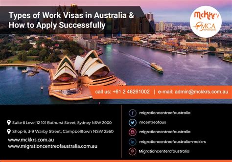 Types Of Work Visas In Australia And How To Apply Successfully By Migration Centre Of Australia