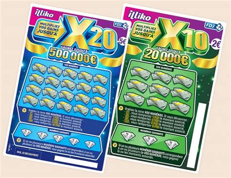 X10 Et X20 Tickets De Grattage Avec Multiplicateur Inclus Profitable