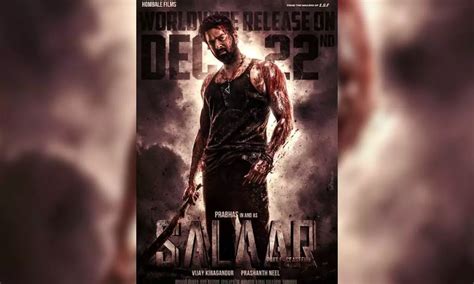 Prabhas Salaar Part 1 Ceasefire Gets Official Release Date