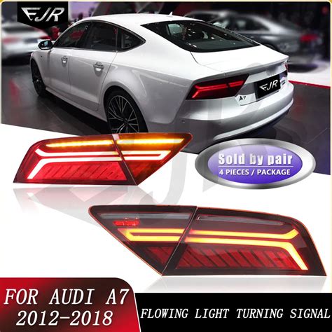 For Audi A7 2012 2018 Taillight Assemblies Modified With LED Flowing