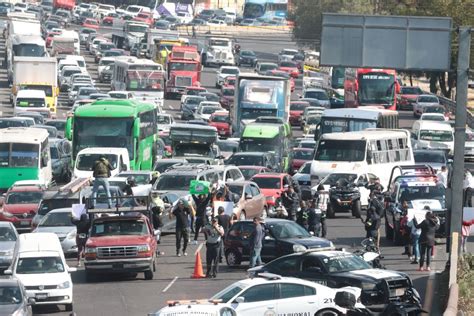 Bloquean La Autopista M Xico Pachuca Vecinos De Tlalnepantla Y