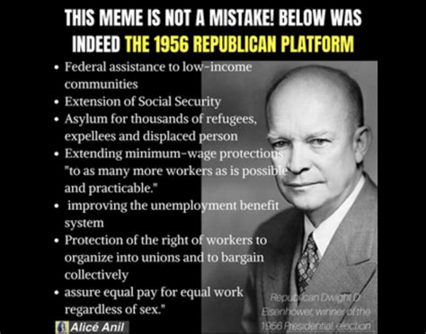 1956 Republican Platform Dwight Eisenhower Blank Template Imgflip