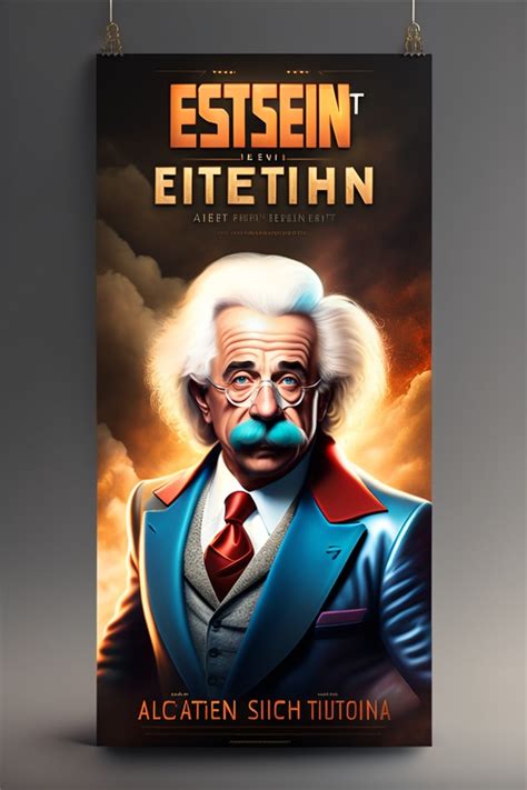 Lexica Albert Einstein As A Superhero Action Movie Poster