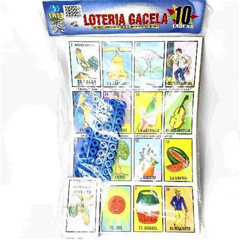 Lotería Gacela Jumbo 10 Tablas Pape Nb