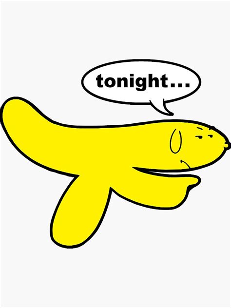 Tonight Hand Banana Aqua Teen Hunger Force Sticker By