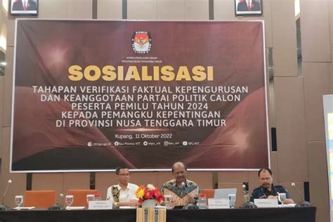 Hasil Verifikasi Faktual Parpol Calon Peserta Pemilu Diumumkan 14