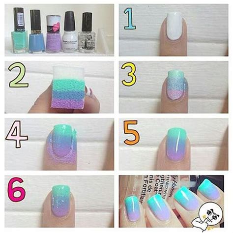 How To Do Ombre Nails Like A Pro: Tutorial With Pictures | Ombre nail art tutorial, Ombre nail ...