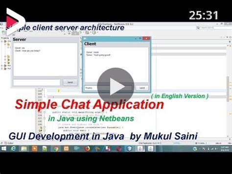 Java Netbeans Tutorial Chat Application In Java Dideo