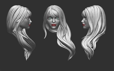 3d Hair 36 Model Turbosquid 1900906