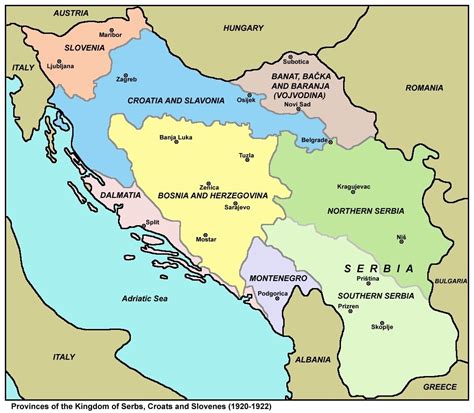 Kingdom Of Yugoslavia Map