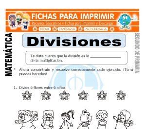 Divisiones Para Segundo De Primaria Fichas Para Imprimir