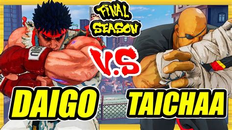 Sfv Ce Daigo Kage Vs Taichaa Sagat Ranked Set Street Fighter