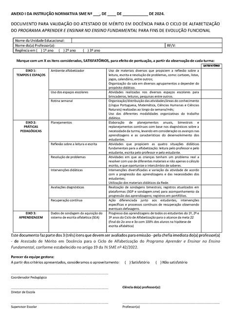 Sindicato Dos Profissionais Em Educação No Ensino Municipal De São Paulo Instrução Normativa