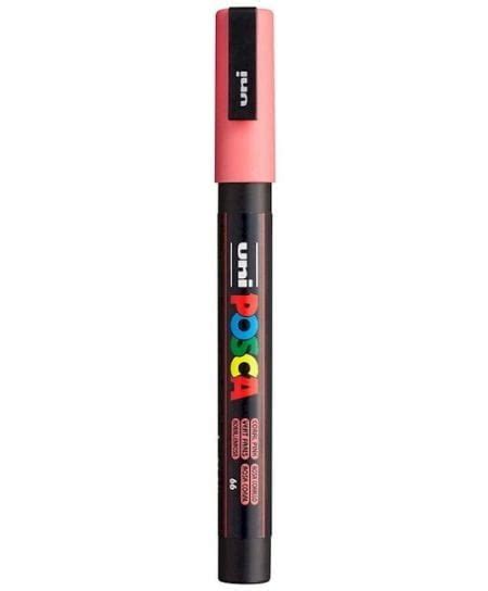 Coral Pink Fine 3M Posca Marker Musgrave Art