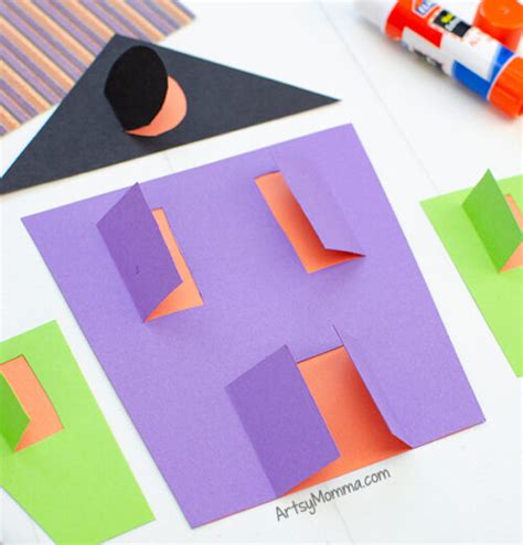 Printable Haunted House Craft For Halloween Artsy Momma