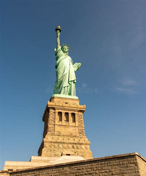 Magnificent View the Statue of Liberty on the Pedestal Stock Image ...