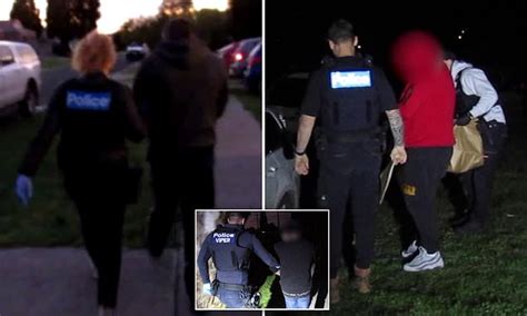 Bandidos Bikie Raid Victorian Police Arrest Five Bandidos Bikies Over