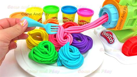 Learn Colors With Play Doh Pasta Machine DIY Making Spaghetti With