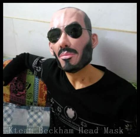 Free Shipping Halloween Party Cosplay Famous Man David Beckham Mask