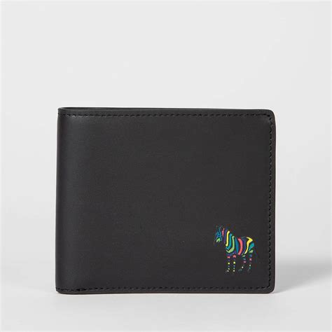 Ps Paul Smith Zebra Leather Bifold Wallet Thehut