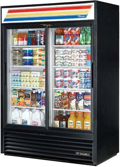 True Gdm 47 Ld 2 Door Glass Slide Door Refrigerator