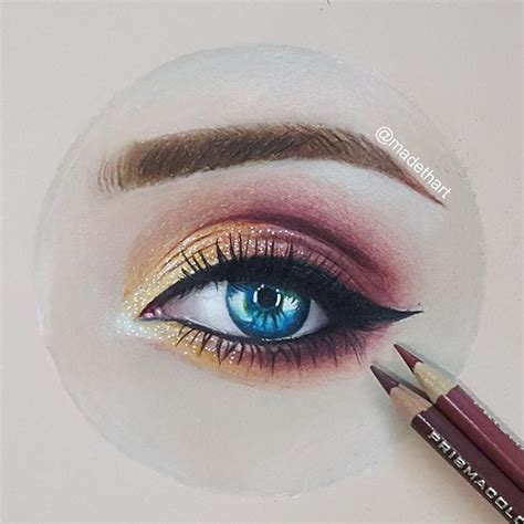 How To Draw A Realistic Eye With Makeup Makeupview Co