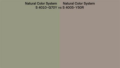 Natural Color System S 4010 G70y Vs S 4005 Y50r Side By Side Comparison