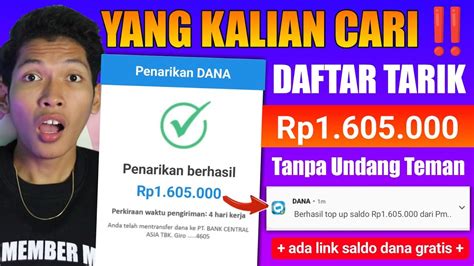 DAFTAR TARIK Rp1 600 000 GAME PENGHASIL UANG 2024 Aplikasi