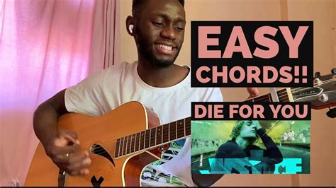 Die For You Justin Bieber Dominic Fike Easy Guitar Tutorial