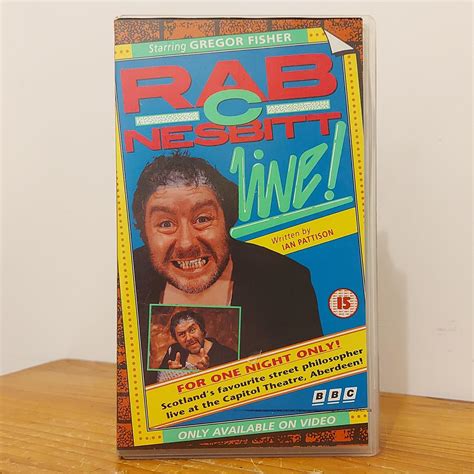 Rab C Nesbitt Live Vhs 1992 Rare Video Cassette Depop