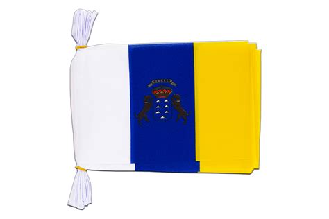 Canaries Flag Bunting 6x9 3 M MaxFlags Royal Flags