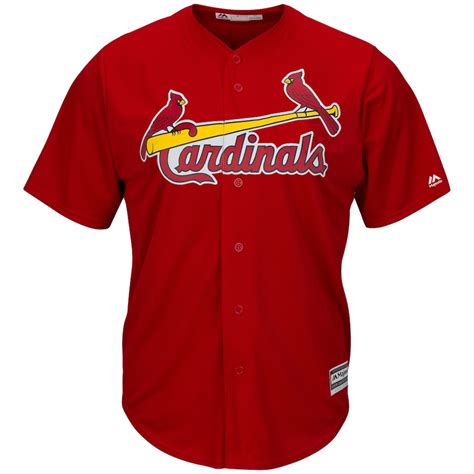 St. Louis Cardinals Majestic Youth Official Cool Base Jersey - Scarlet